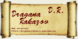 Dragana Rakazov vizit kartica